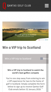 Qantas frequent flyer – Win a Trip for Two to Watch The World’s Best Compete In The 147th Open at Carnoustie