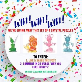 Sanity – Win Set of Four Disney Crystal Puzzles