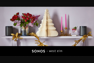 SONOS & West Elm – Win 1 of 5 Entertainers’s Gift Pack (prize valued at $229)
