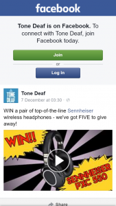 Tonedeaf – Win a Pair of Top-Of-The-Line Sennheiser Wireless HeaDouble Passhones