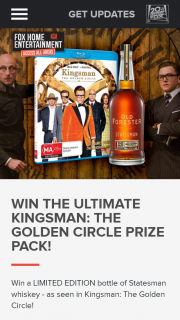 Access All Areas Fox Entertainment – Win The Ultimate Kingsman (prize valued at $300)