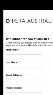 Allerta – Win One of 6 Dinners for Two to Maxim’s