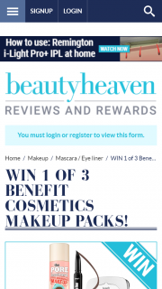 Beauty Heaven – Win 1 of 3 Benefit Cosmetics Makeup Packs