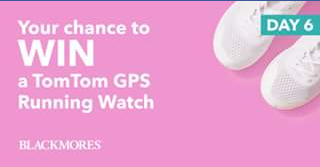 Blackmores – Win a Tomtom Gps Running Watch