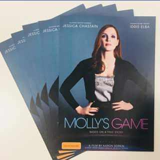 Booktopia – Win One of Five Molly’s Game Double Passes