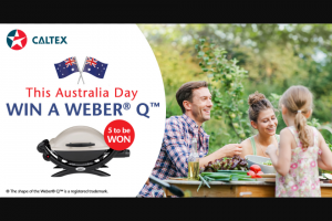 Caltex – Win a Weber® Q™ Thanks to Caltex (prize valued at $2,295)