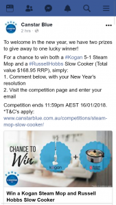 Canstar Blue – Win a Kogan Steam Mop and Russell Hobbs Slow Cooker (prize valued at $169)