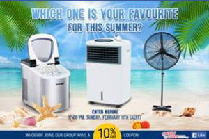 Crazy Sales – Win a Fan an Air Conditioner Or an Ice Maker