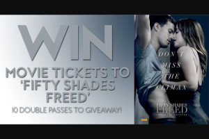 Fashion Weekly – Win Movie Tickets to ‘fifty Shades Freed’?”
