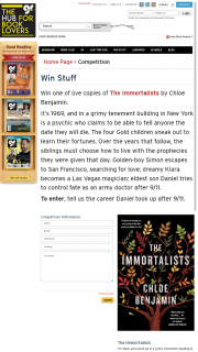 Good Reading Magazine – Win One of &#64257ve Copies of The Immortalists By Chloe Benjamin