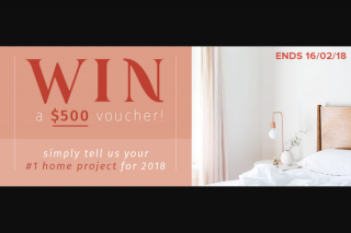 House of Home – Win a $500 Voucher (prize valued at $500)
