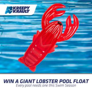 Kreepy Krauly Pool Cleaners – Win a Giant Lobster Pool Float