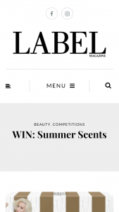 Label Magazine – Win a Fragrance of Your Choice