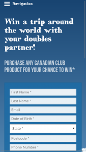 Liquorland Canadian Club – Win The Major Prize of a Holiday for Two (2) Adults to The Winner’s Choice of Destination (prize valued at $20,200)