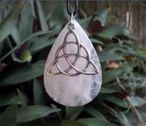 Matty’s Creations and Crystals – Win this Rose Quartz Triquetra Necklace