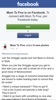 Mum to Five – Win a Prize Consisting of (prize valued at $74)
