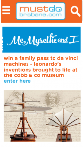 Must Do Brisbane – Win 1 of 2 Family Passes (2a 4c Each) to Da Vinci Machines