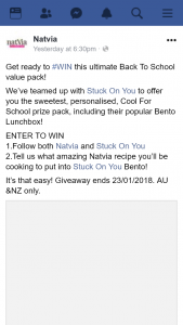 Natvia – Win this Ultimate Back to School Value Pack