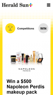 Plusrewards – Win a $500 Napoleon Perdis Makeup Pack (prize valued at $500)