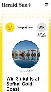 Plusrewards – Win 3 Nights at Sofitel Gold Coast Broadbeach (prize valued at $2,375)