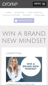 Profile magazine – Win a Brand New Mindset (prize valued at $279)