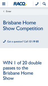 RACQ – Win 1 of 20 Double Passes to The Brisbane Home Show