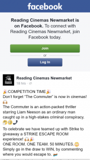 Reading Cinemas Newmarket – Win an Escape Room Experience