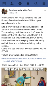 South Aussie with Cossi – Win Tickets to See Mrs Browns Boys Live In Adelaide