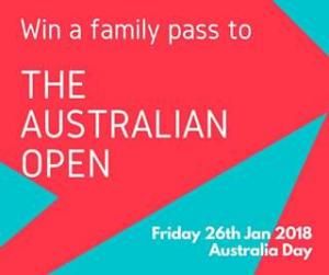 Zagame’s Hotels – Win a Family Pass to Australian Open on Australia Day