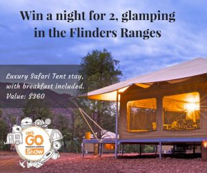Caravan and Camping SA – Win one-night stay in the Ikara Safari Camp glamping tent with breakfast for 2 valued at $360