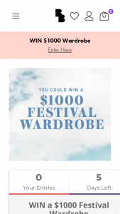 Beginning Boutique – Win a $1000 Festival Wardrobe (prize valued at $1,000)