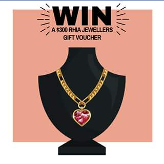 Calamvale Central – Win a $300 Rhia Jewellers Gift Voucher (prize valued at $300)