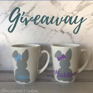 Cariad Creations – Win One of These Personalised Easter Mugs Valued at $10. (prize valued at $10)