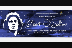 Community News – Win 1 of 10 Double Passes to Gilbert O’sullivan 50th Anniversary World Tour at 8pm on 24 March at Crown Theatre