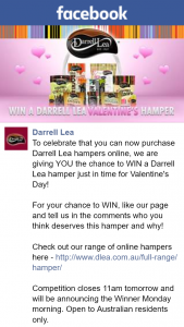 Darrell Lea – Win a Darrell Lea Hamper Just In Time for Valentine’s Day