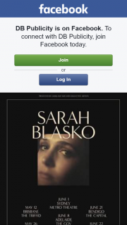 DB Publicity – Win One of Ten Copies of Sarah Blasko Cd Plus Tickets to Her Perth Show
