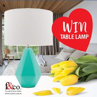 F&Co Lighting FB – Win Selma Mint Ceramic Table Lamp
