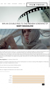 Film Focus – Win an Double Pass to The Preview Screening Of