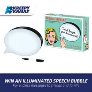 Kreepy Krauly Pool Cleaners – Win an Illuminated Speech Bubble