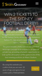 Ladbrokes – Win Hospitality Tickets for The Sydney Derby (prize valued at $5,000)