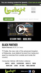 Limelight Cinemas Ipswich – Win a Black Panther Prize Pack