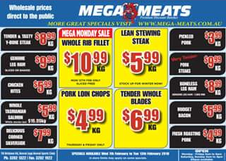 Mega Meats Booval – Win a $50 Store Voucher (prize valued at $50)