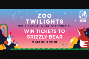 MoshTicket – Win a Night Out at Zoo Twilights for You 3 Mates (prize valued at $306)