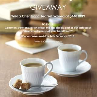 Noritake – Win a Tea Set and Plate Set (prize valued at $448)