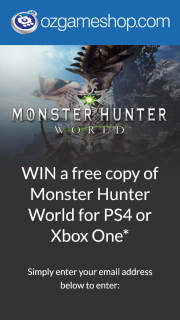 Ozgameshop – Win a Free Copy of Monster Hunter World for PS4 Or Xbox One