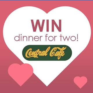 Riverside Plaza – Win One of Five Romantic Dinners at Central Cafe on Valentine’s Night (prize valued at $100)
