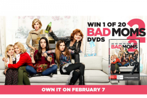 Sweepon – Win 1 of 20 Bad Moms 2 DVDs (prize valued at $400)