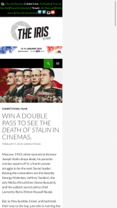 The Iris – Win a Double Pass to See The Death of Stalin In Cinemas
