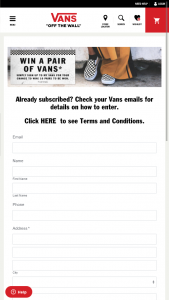 Vans – Win The Respective Platypus (prize valued at $4,335)