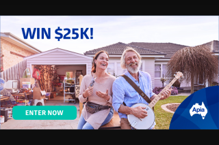 APIA – Win $25000 to Upgrade Your Life (prize valued at $25,000)